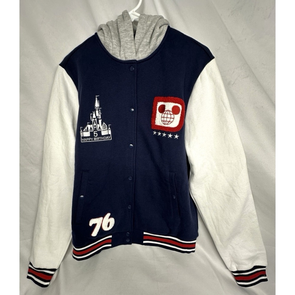 Disney Parks 5th America‎ On Parade Varsity Jacket Hoodie Vault 50th-M-2022